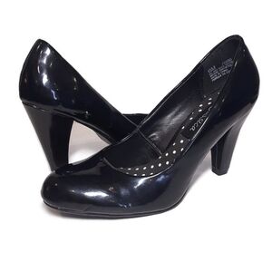 💠JESSICA Patent Leather Classic Pumps Round Toe Heels Shoes